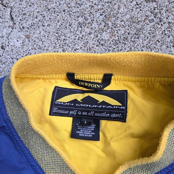 Vtg SUN MOUNTAIN Black Butte Ranch Convertible Zip Off Sleeve Golf Jacket Lg - Picture 4 of 6